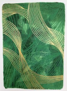 geleiprint mixed media art Cindy Doff